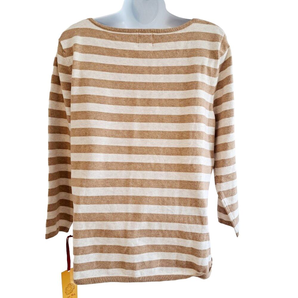 Ruby Rd. Embellished Striped Sweater - Picture 5 of 6
